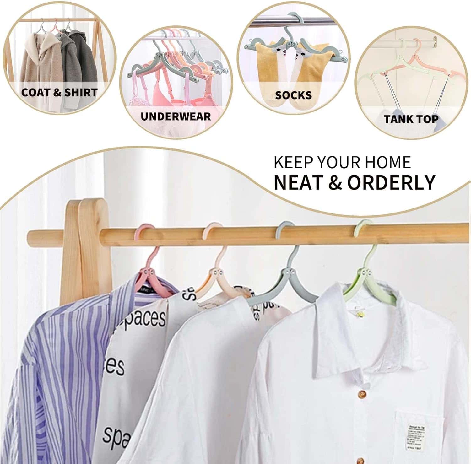 ( 20 pcs ) Foldable Hangers - Makfoul