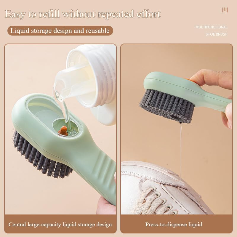 Shoe Brush with Soap Dispenser