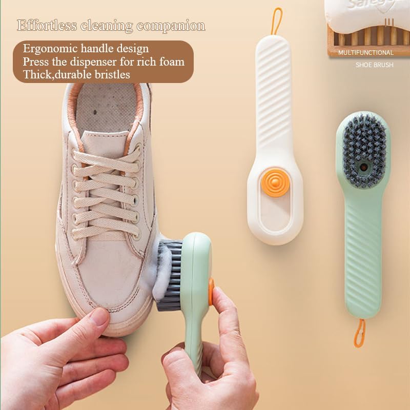 Shoe Brush with Soap Dispenser