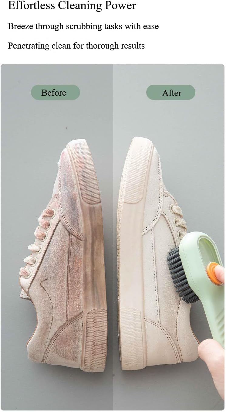 Shoe Brush with Soap Dispenser