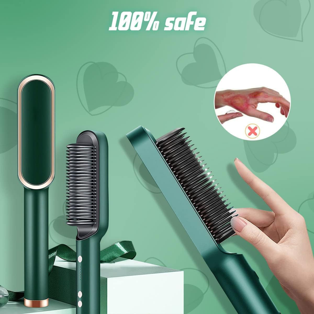 Hair Straightener + Curler Comb