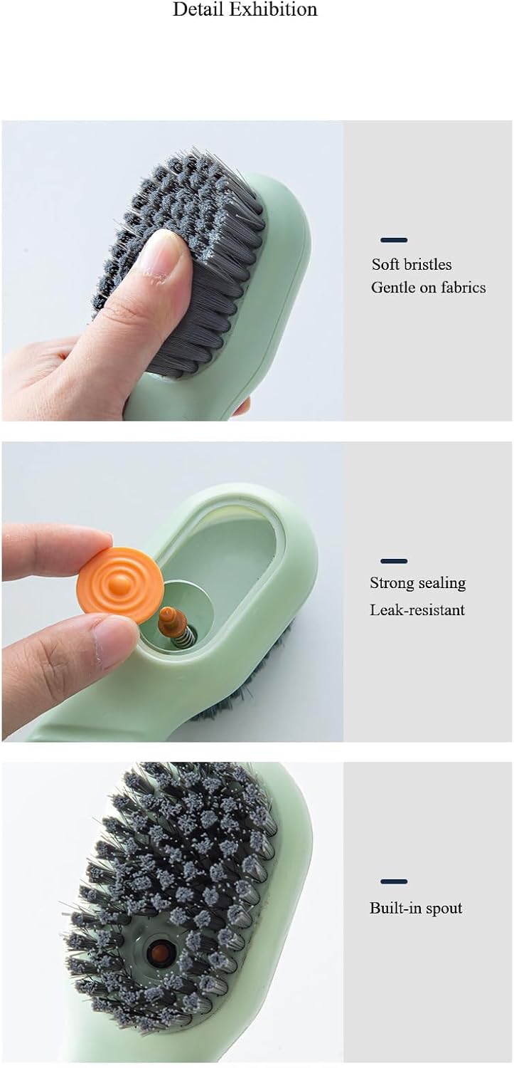 Shoe Brush with Soap Dispenser