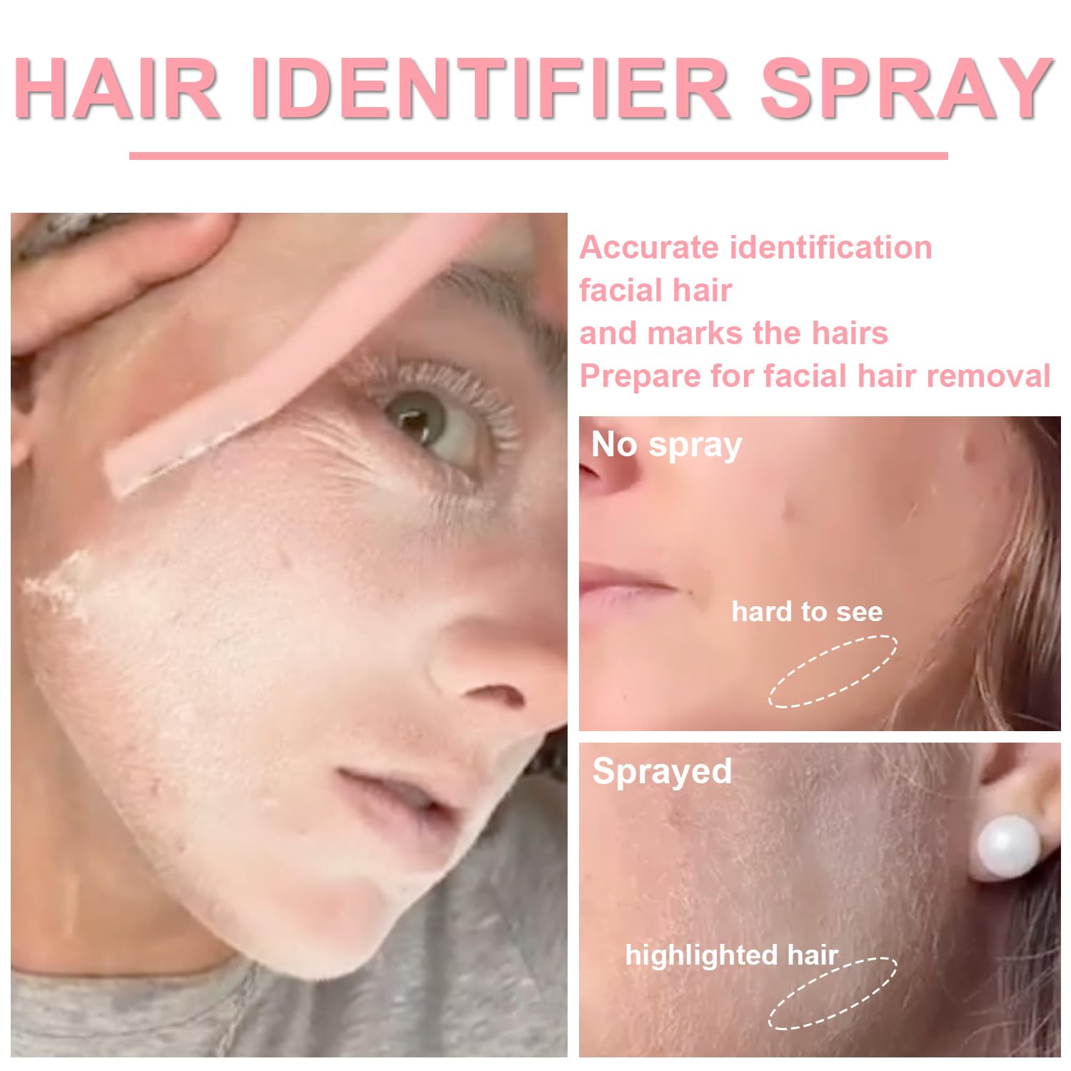 Hair identifier Spray