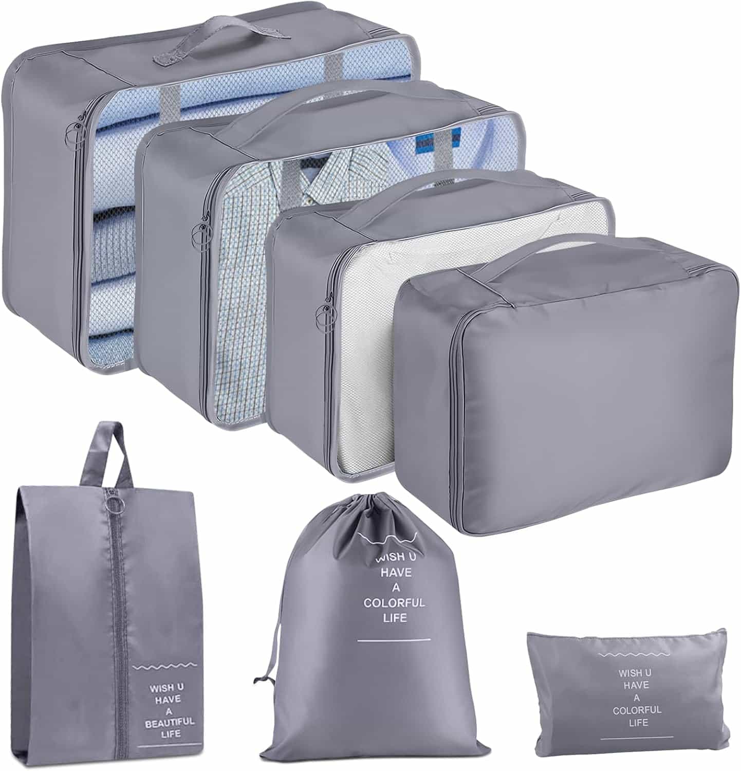 7 Set Packing Cubes for Travel