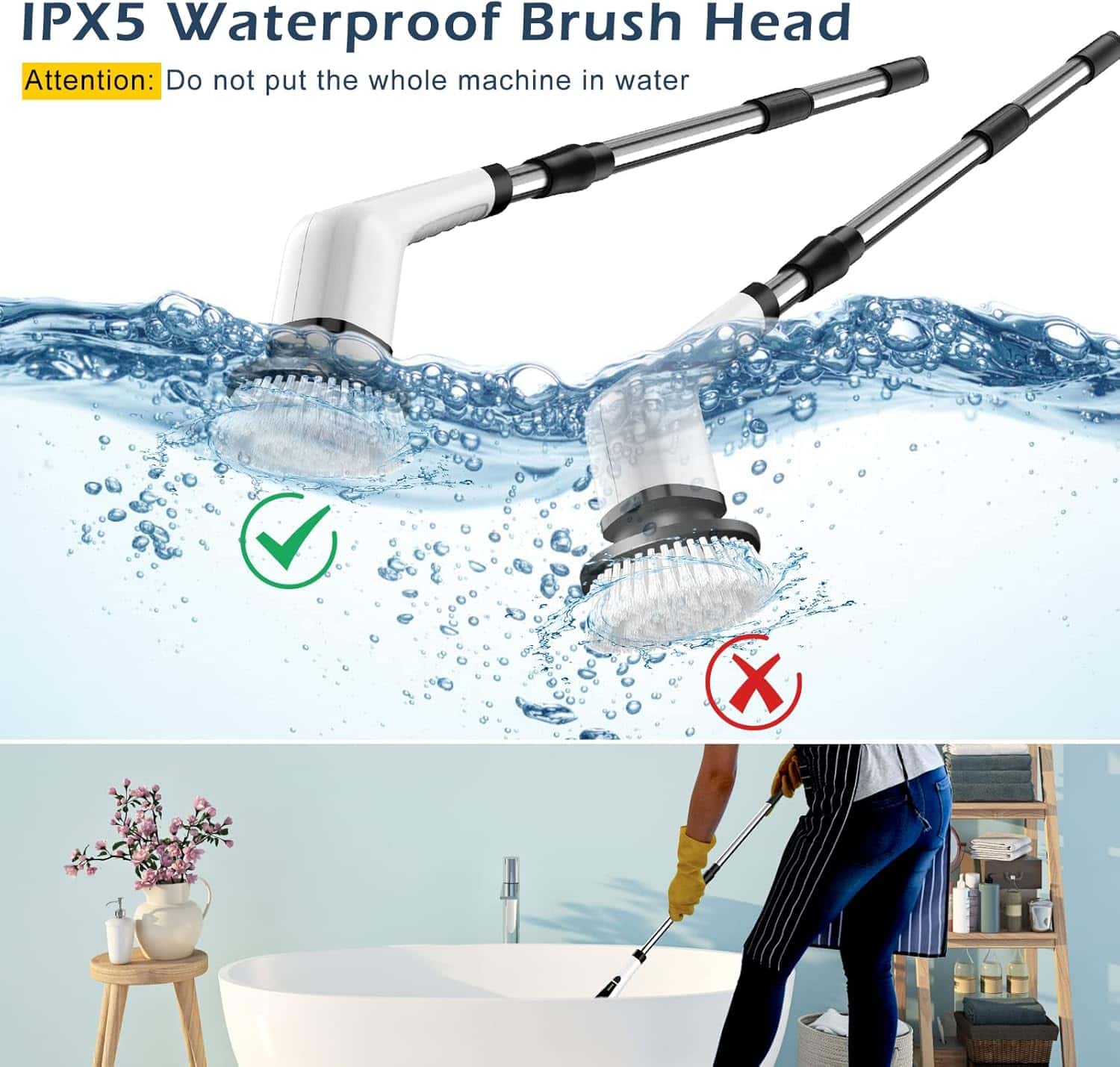 8 in 1 multifunctional cleaning brush