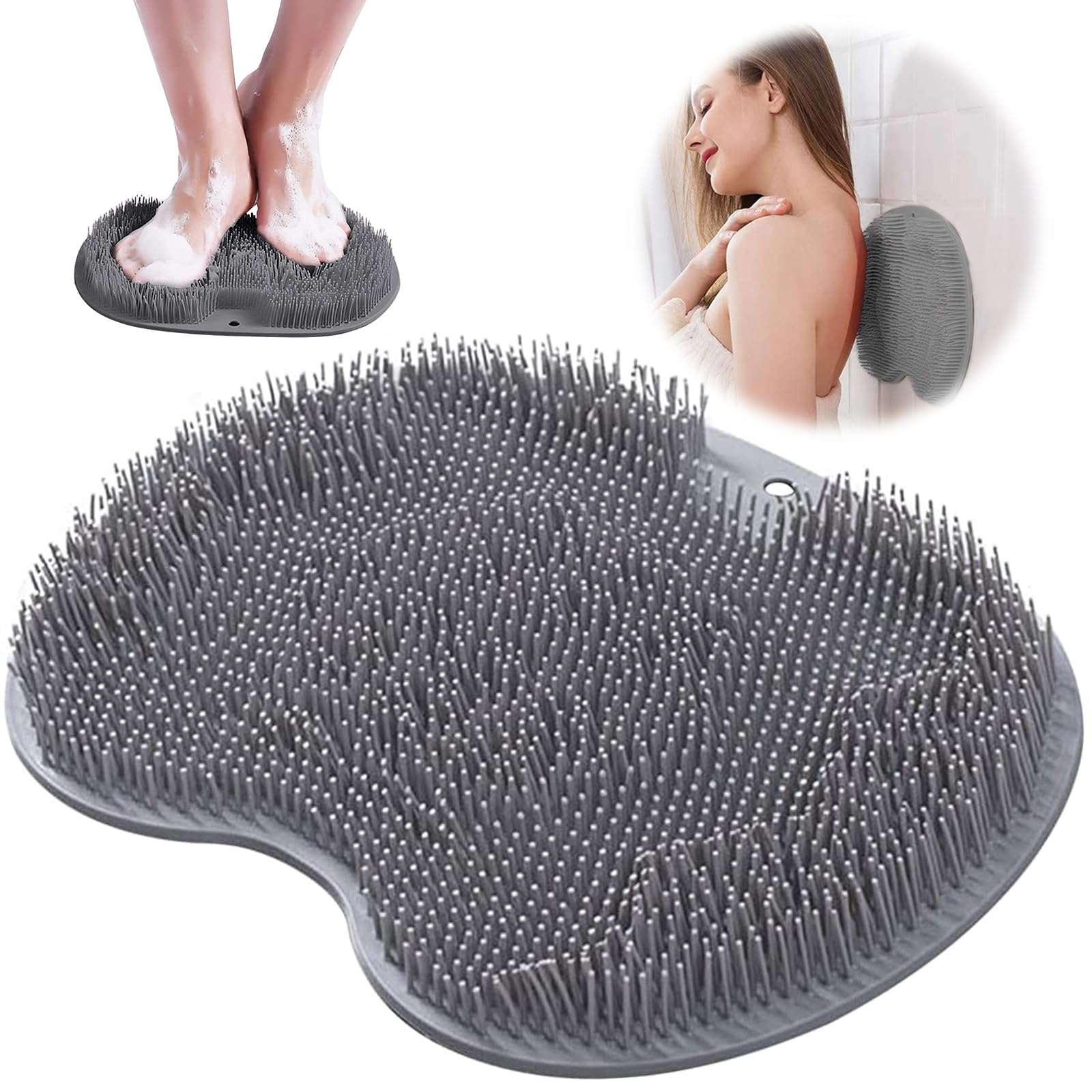 Silicone Shower foot & back scrubber