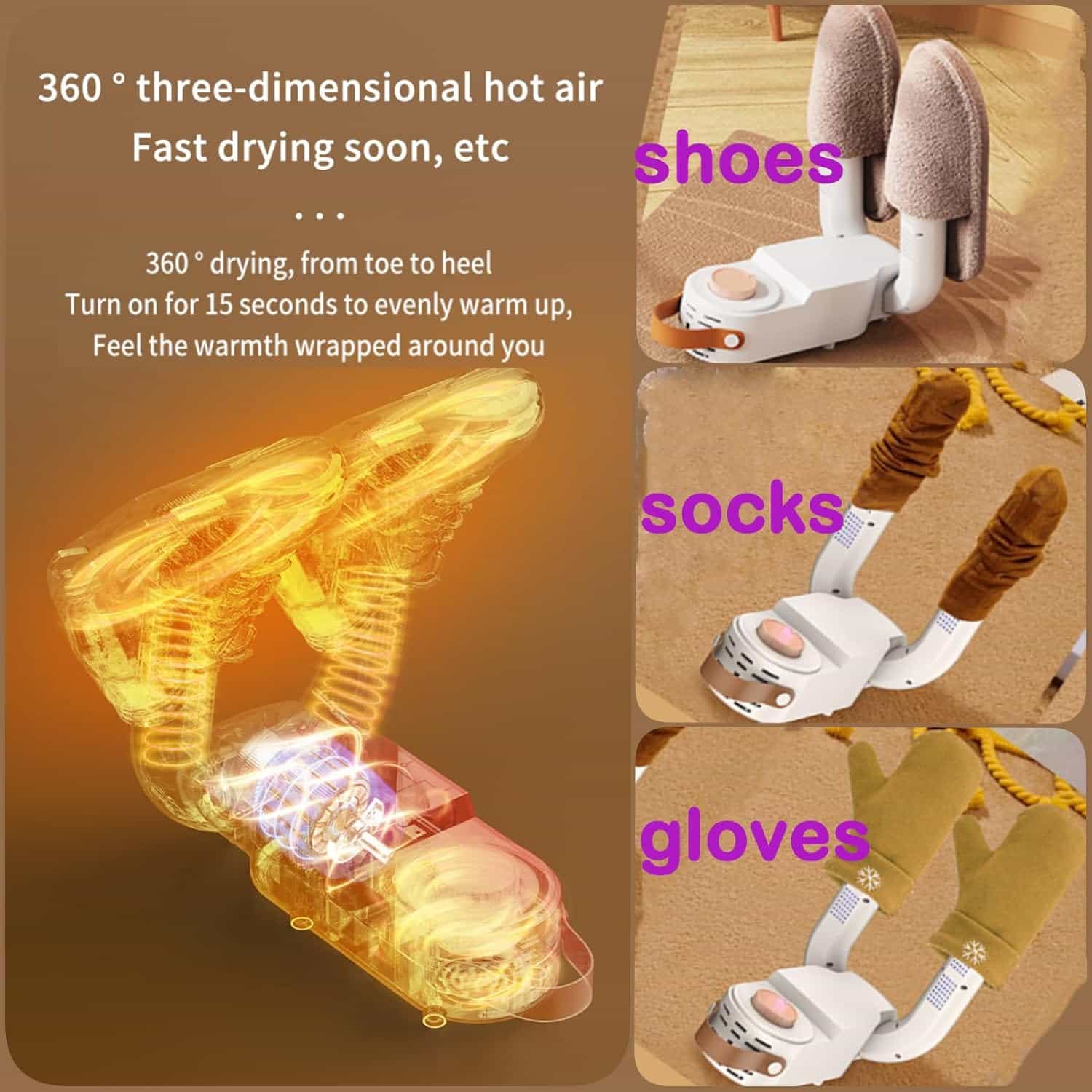 Gloves & shoe dryer