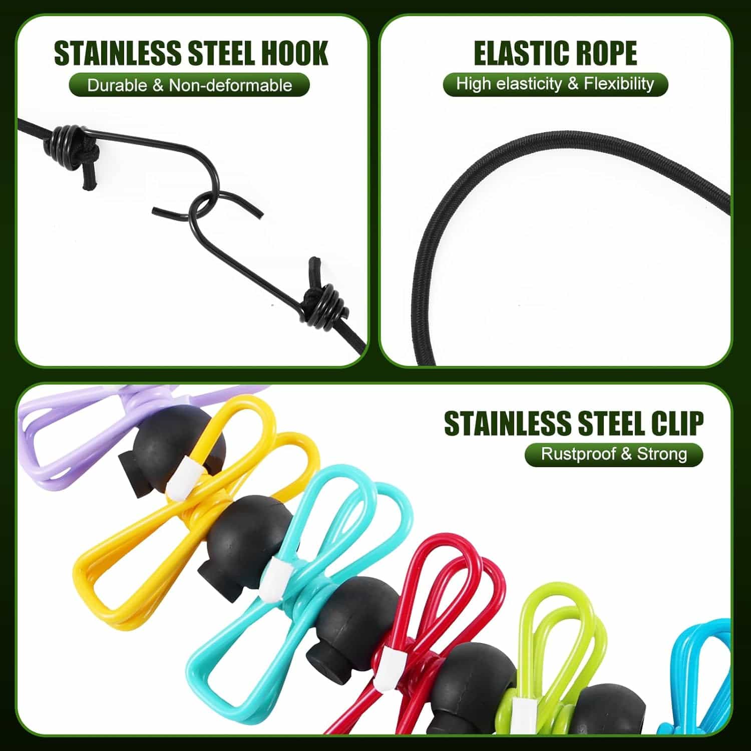 Retractable Portable Clothesline ( 2 pcs )