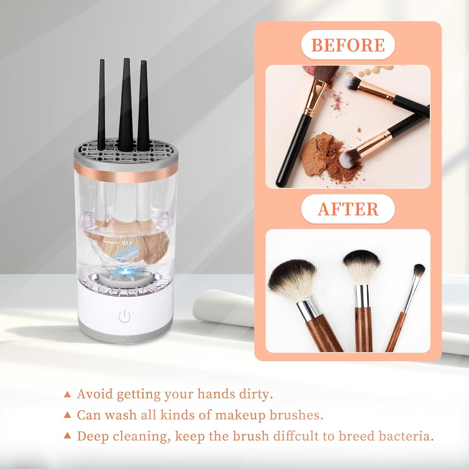 Makeup brush cleaner