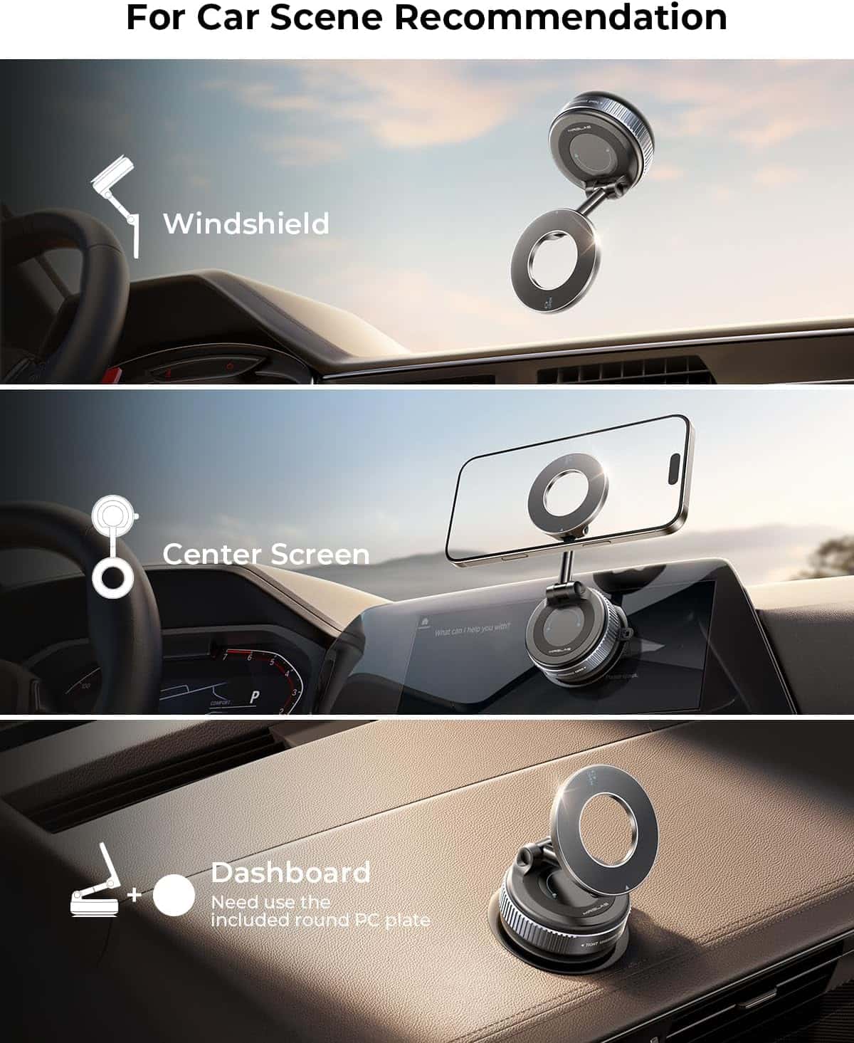Vacuum Magnetic Phone Holder