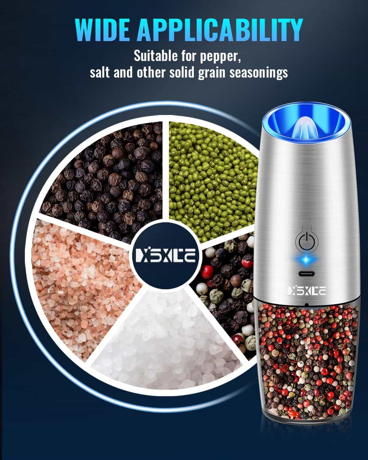 Electric Pepper and Salt Grinder