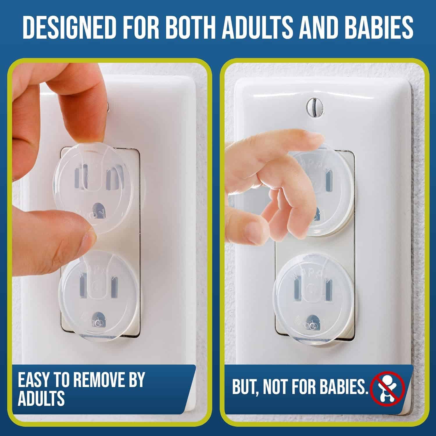 Baby Safety Outlet Plug Covers ( 8 Pcs)