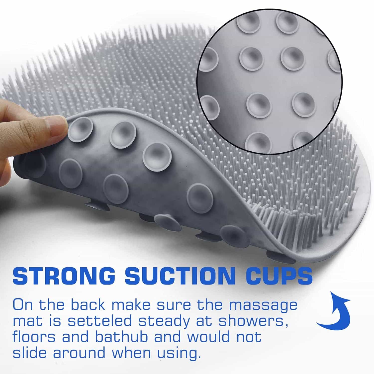 Silicone Shower foot & back scrubber