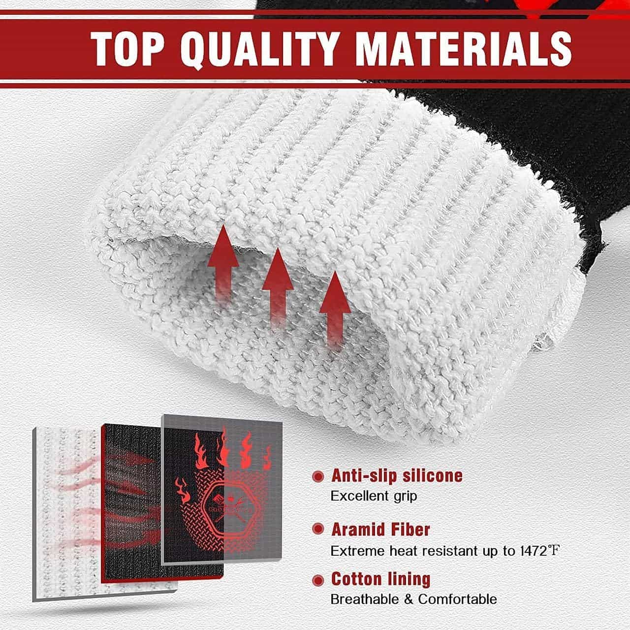 Heat Resistant Gloves ( 1 PAIR ) - Makfoul