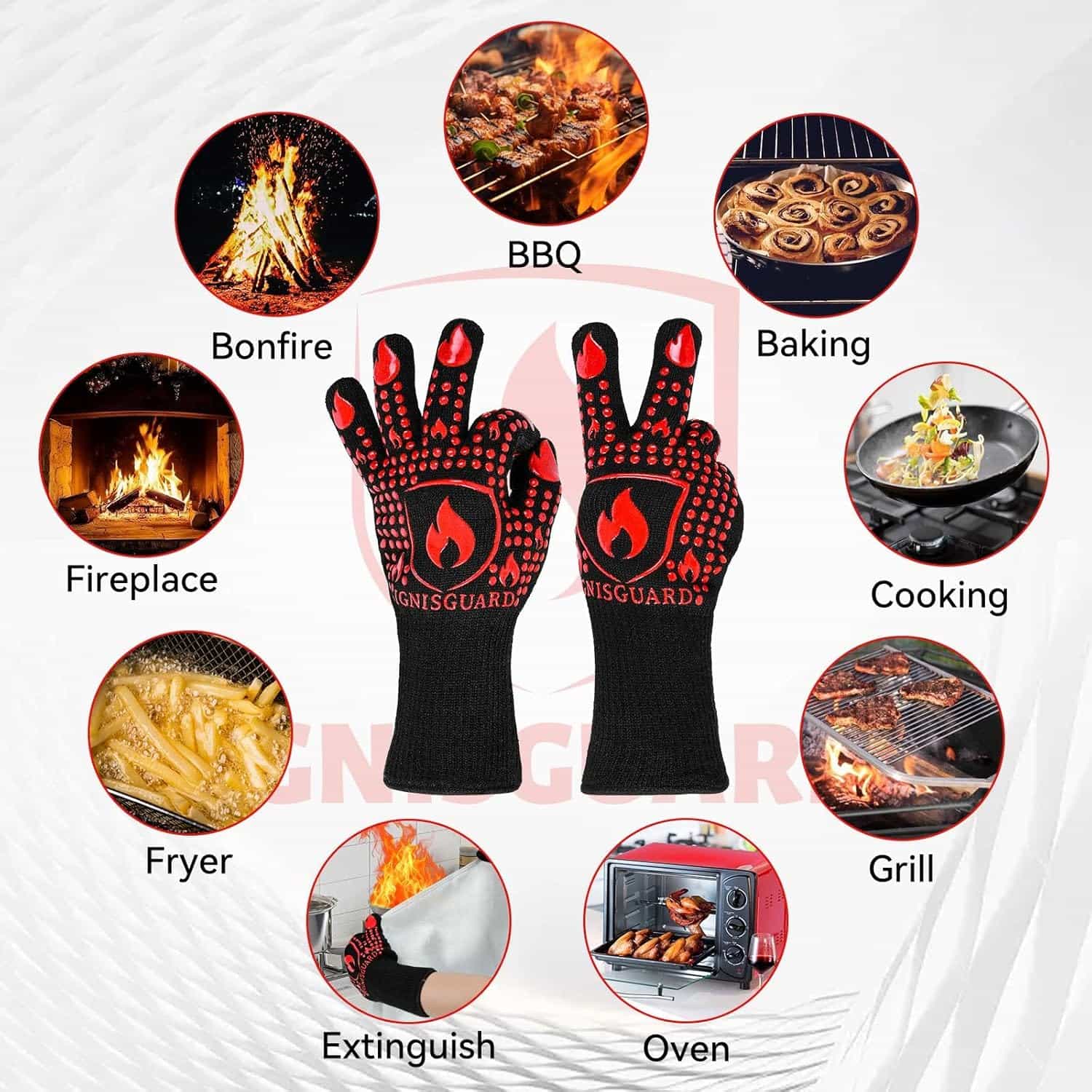 Heat Resistant Gloves ( 1 PAIR ) - Makfoul