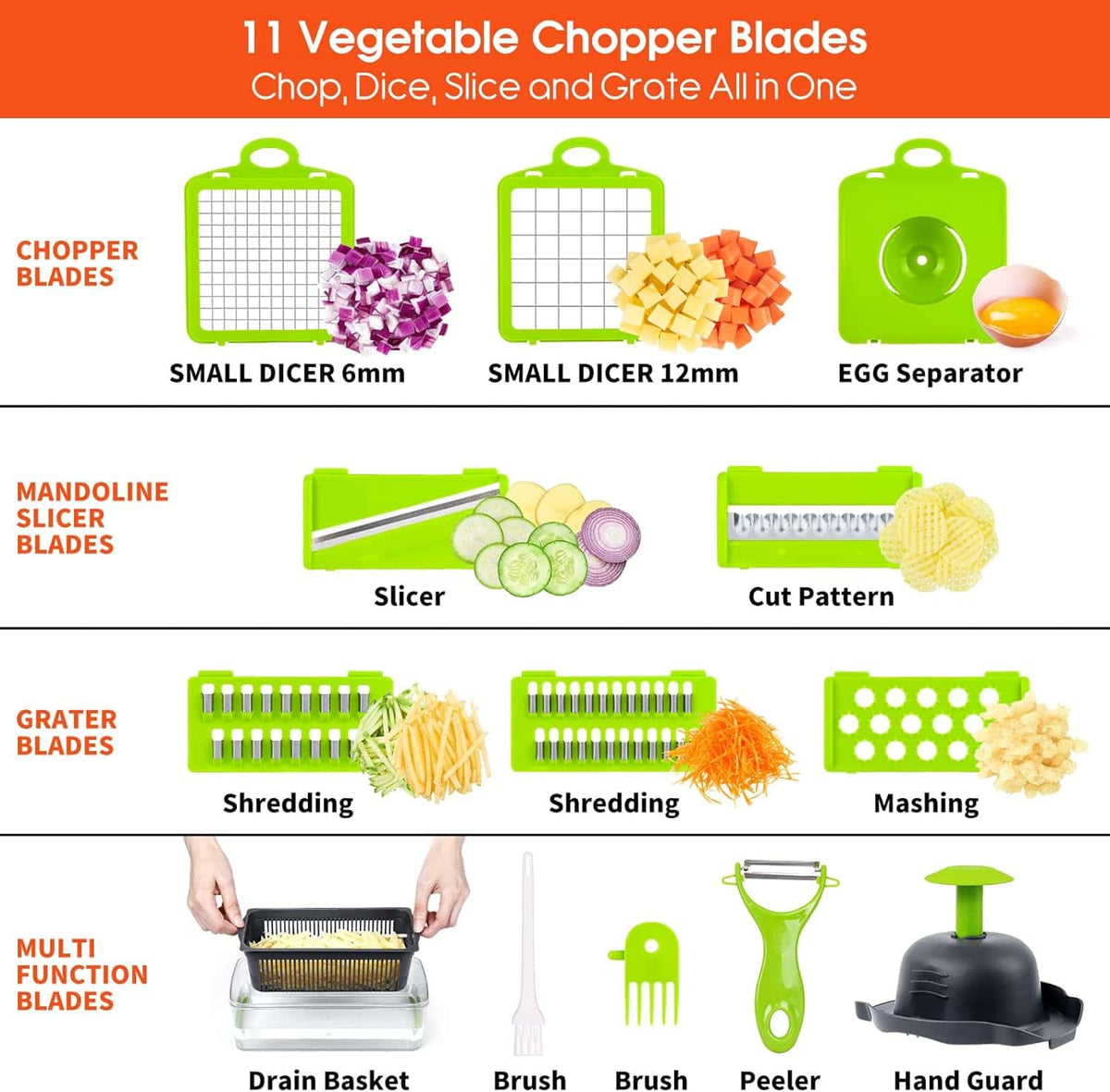 14 in 1 Vegetable Chopper - Makfoul