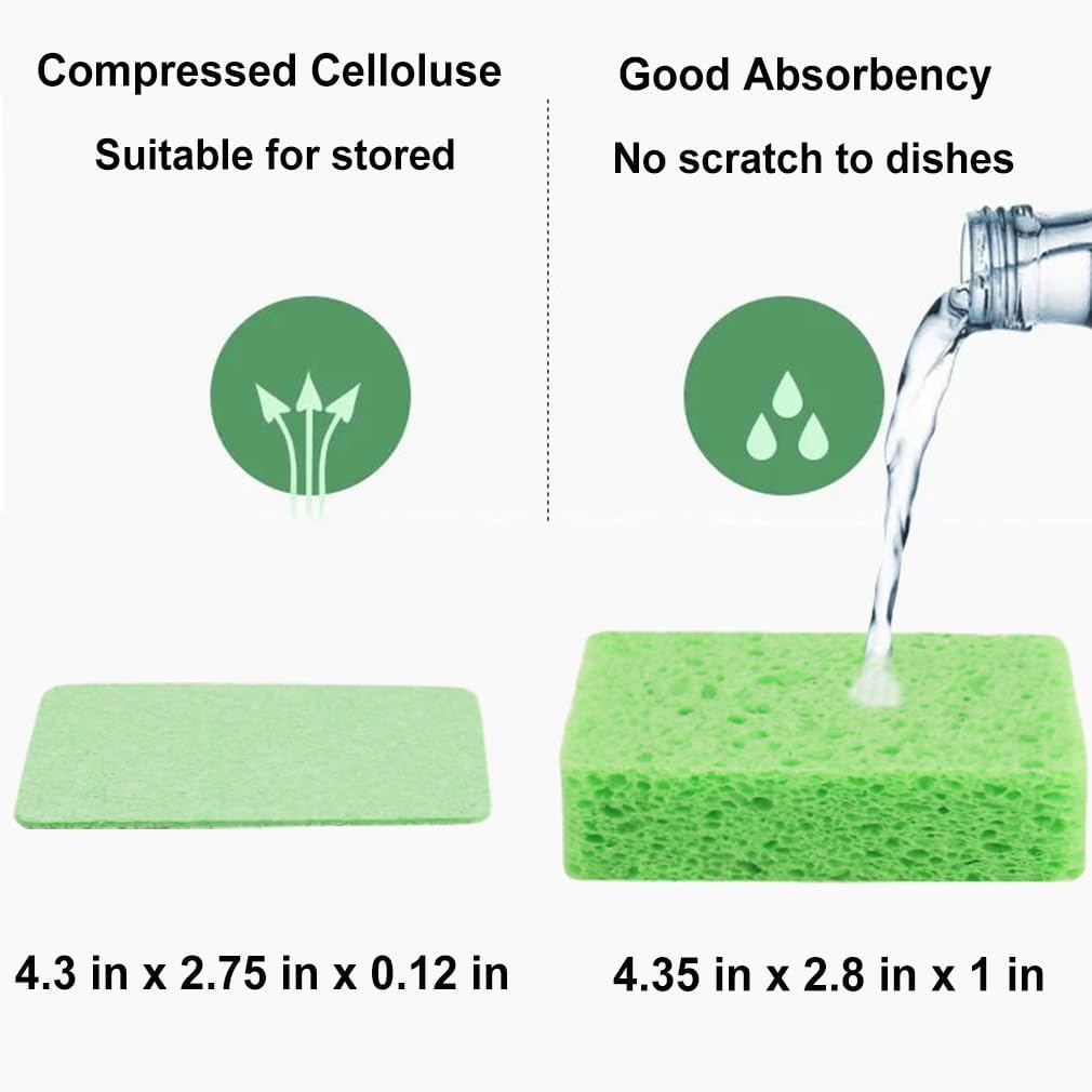 ( 15 PCS )Compressed Cellulose Sponges - Makfoul