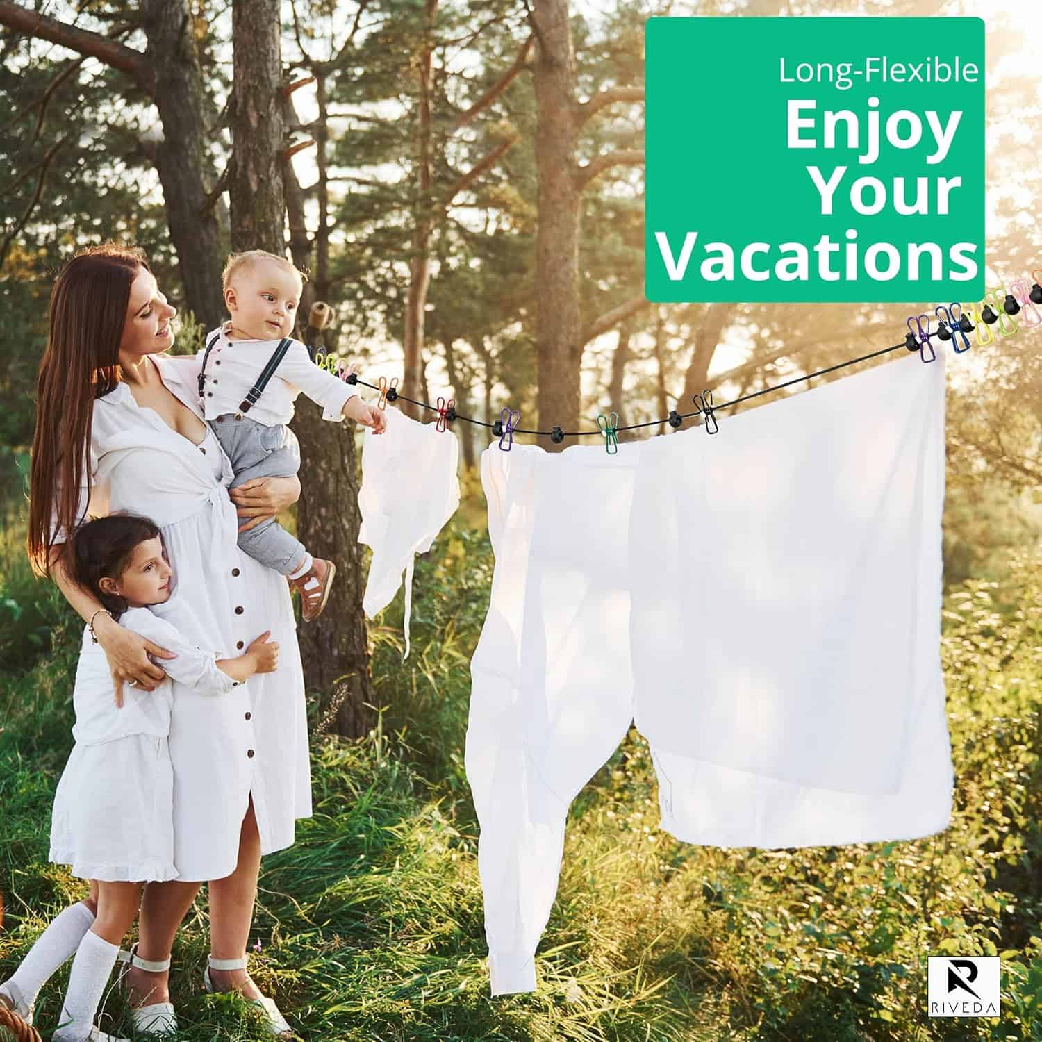 ( 2 pcs ) Retractable Portable Clothesline - Makfoul