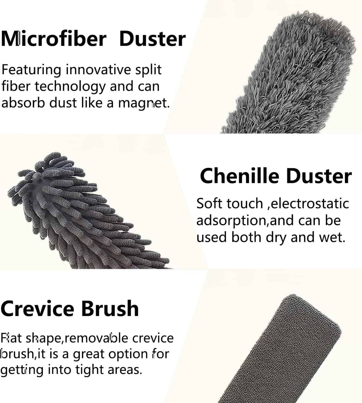 3 in 1 Household Cleaning Dusters - Makfoul