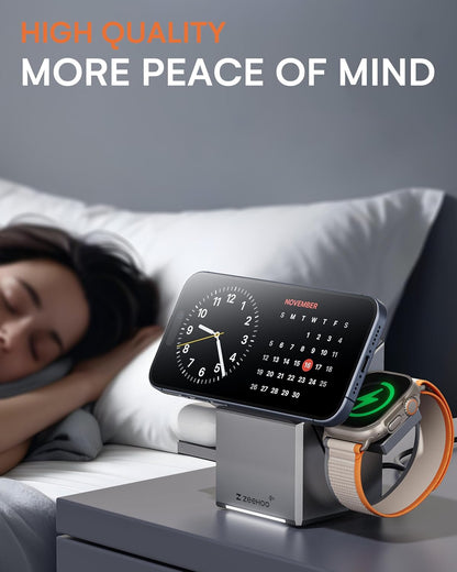 3 - in - 1 Rotatable Wireless Charger - Makfoul