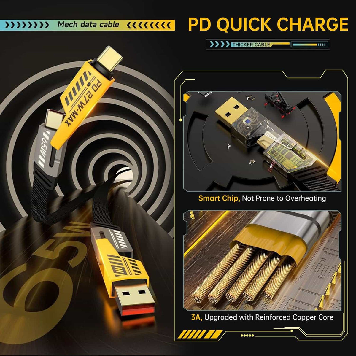 4 in 1 Fast Charger + ADAPTER - Makfoul
