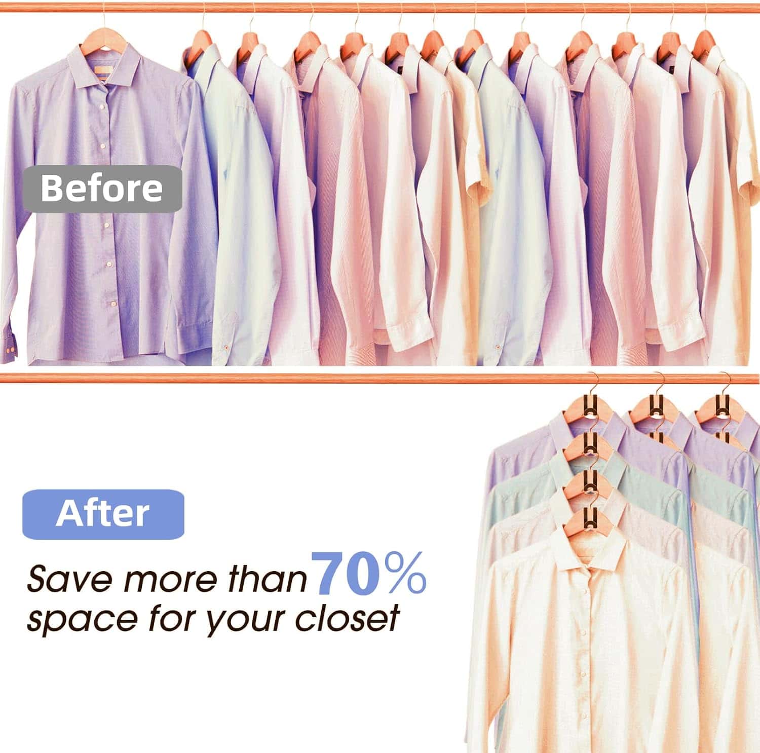 ( 40 PCS ) Clothes Hanger Connector Hooks - Makfoul