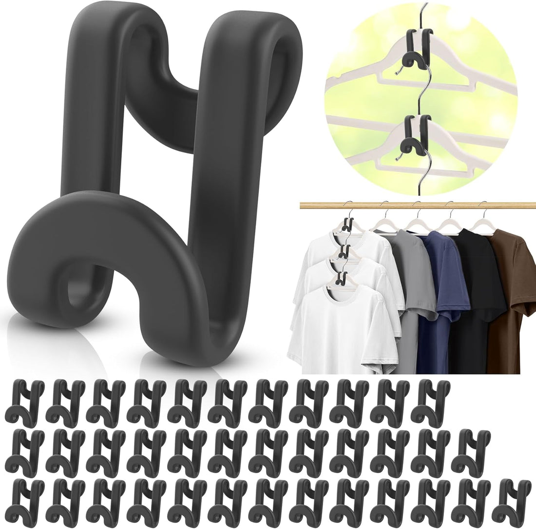 ( 40 PCS ) Clothes Hanger Connector Hooks - Makfoul