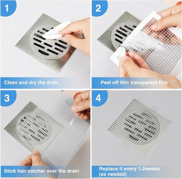 ( 40 pcs ) Shower Drain Hair Catcher - Makfoul