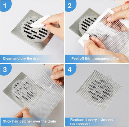 ( 40 pcs ) Shower Drain Hair Catcher - Makfoul