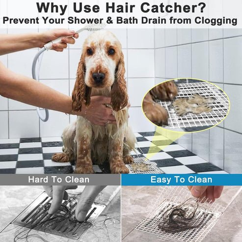 ( 40 pcs ) Shower Drain Hair Catcher - Makfoul