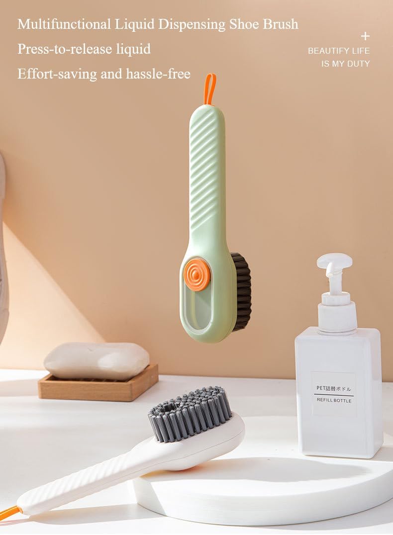 Shoe Brush with Soap Dispenser
