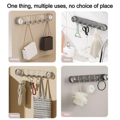 Suction Cup Folding Hook Rack