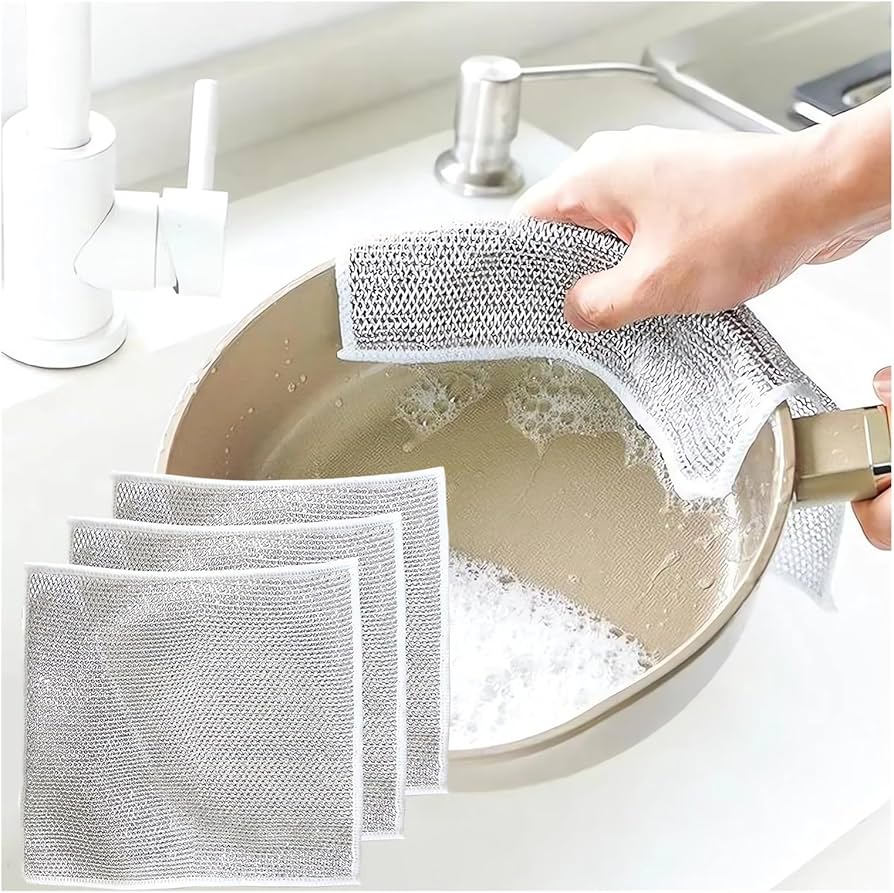 ( 6 pcs ) Microfiber Cleaning Dishcloth - Makfoul