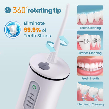 Water dental flosser