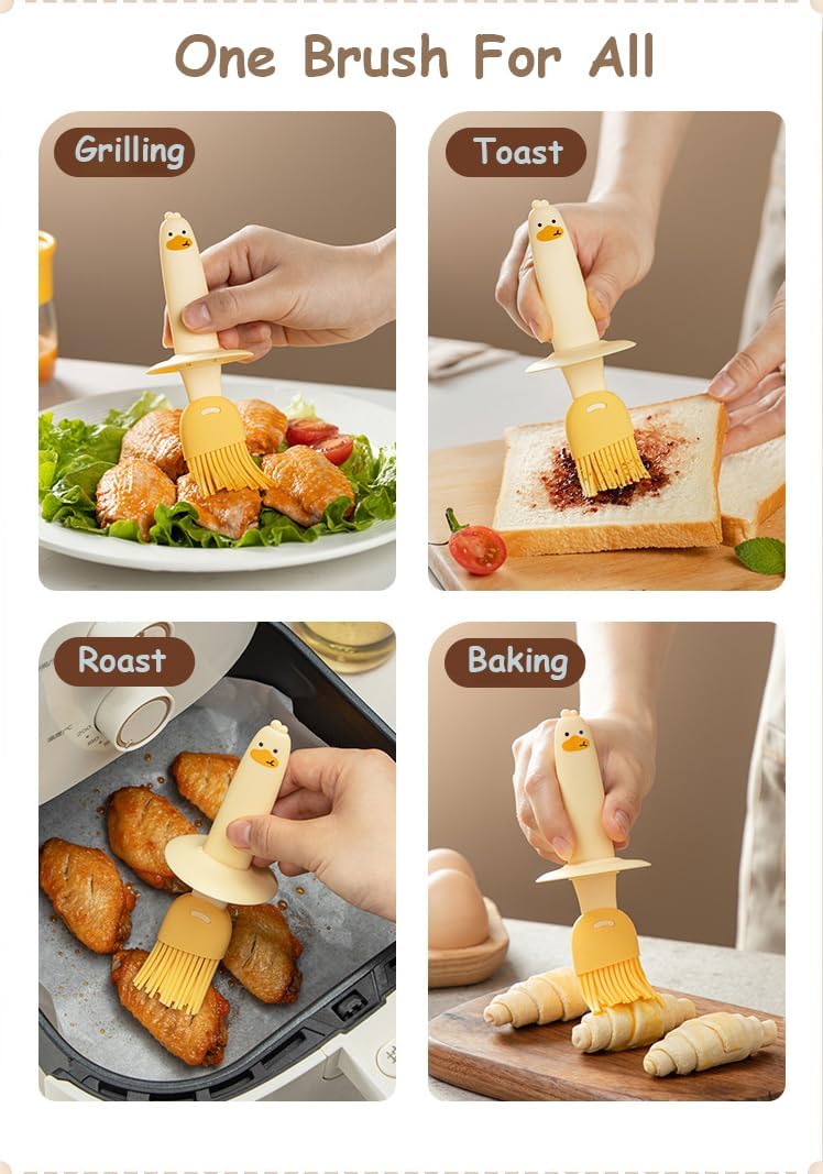 oil dispenser bottle with silicone brush