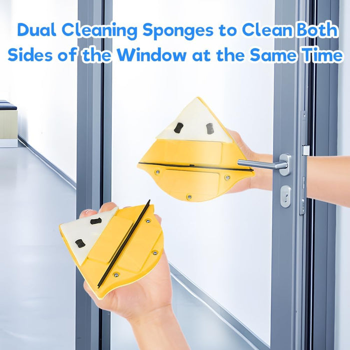 Double-sided Magnetic Glass Cleaner