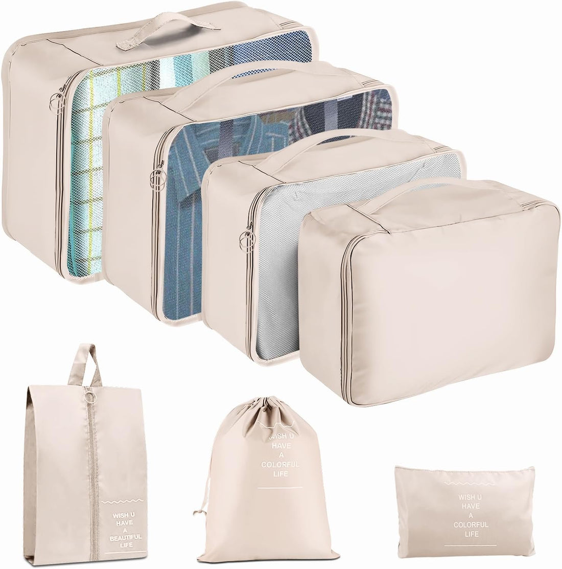 7 Set Packing Cubes for Travel - Makfoul