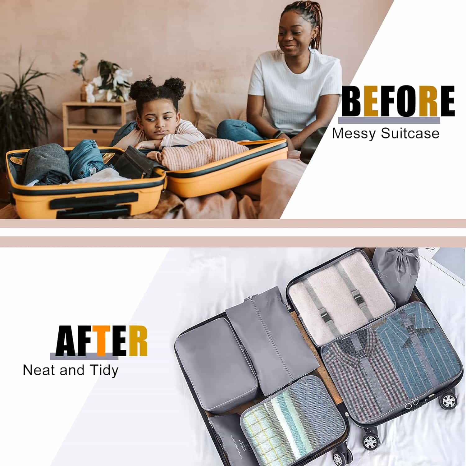 7 Set Packing Cubes for Travel - Makfoul