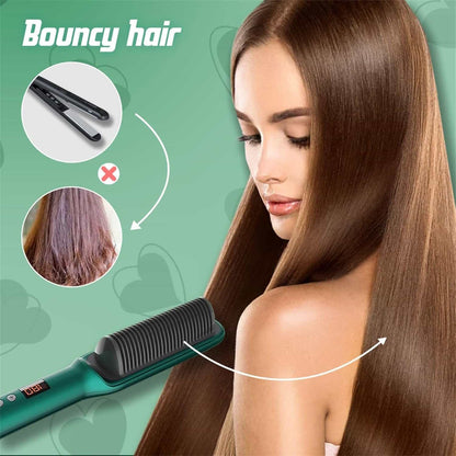 Hair Straightener + Curler Comb