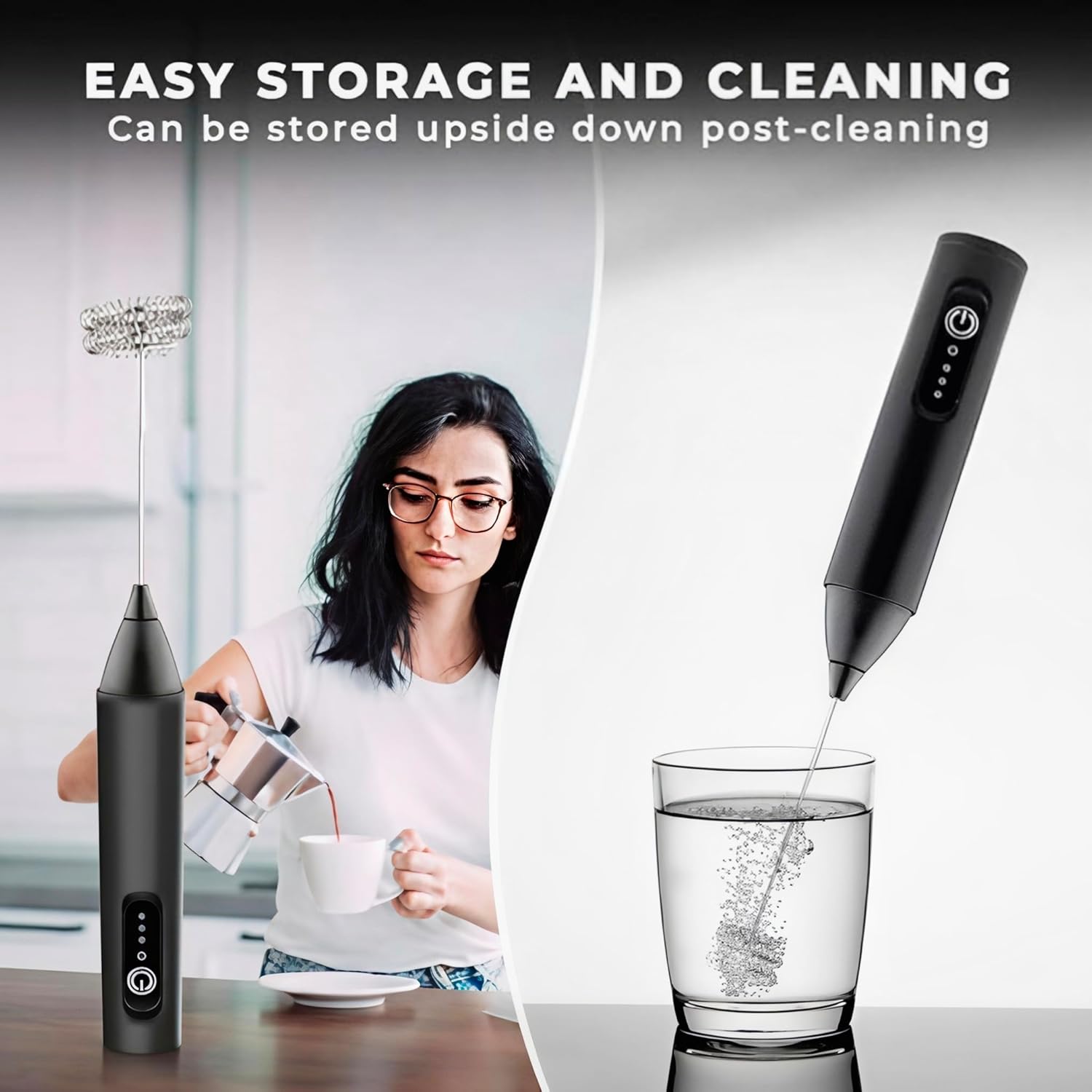 Handheld Electric Coffee Mixer Stirrer Milk Frother