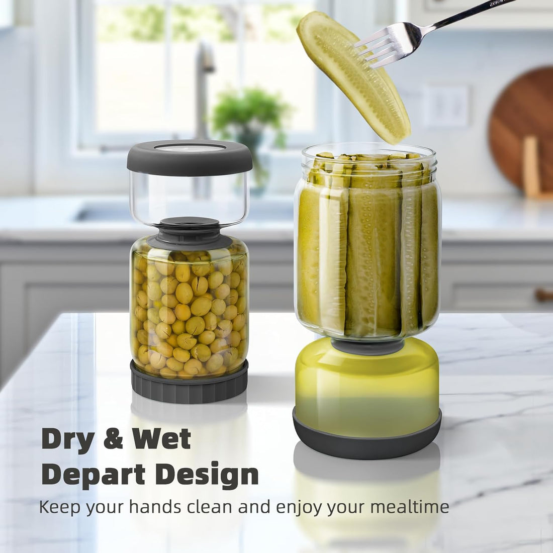 Pickle and Olives Jar