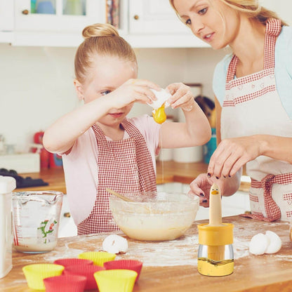 oil dispenser bottle with silicone brush
