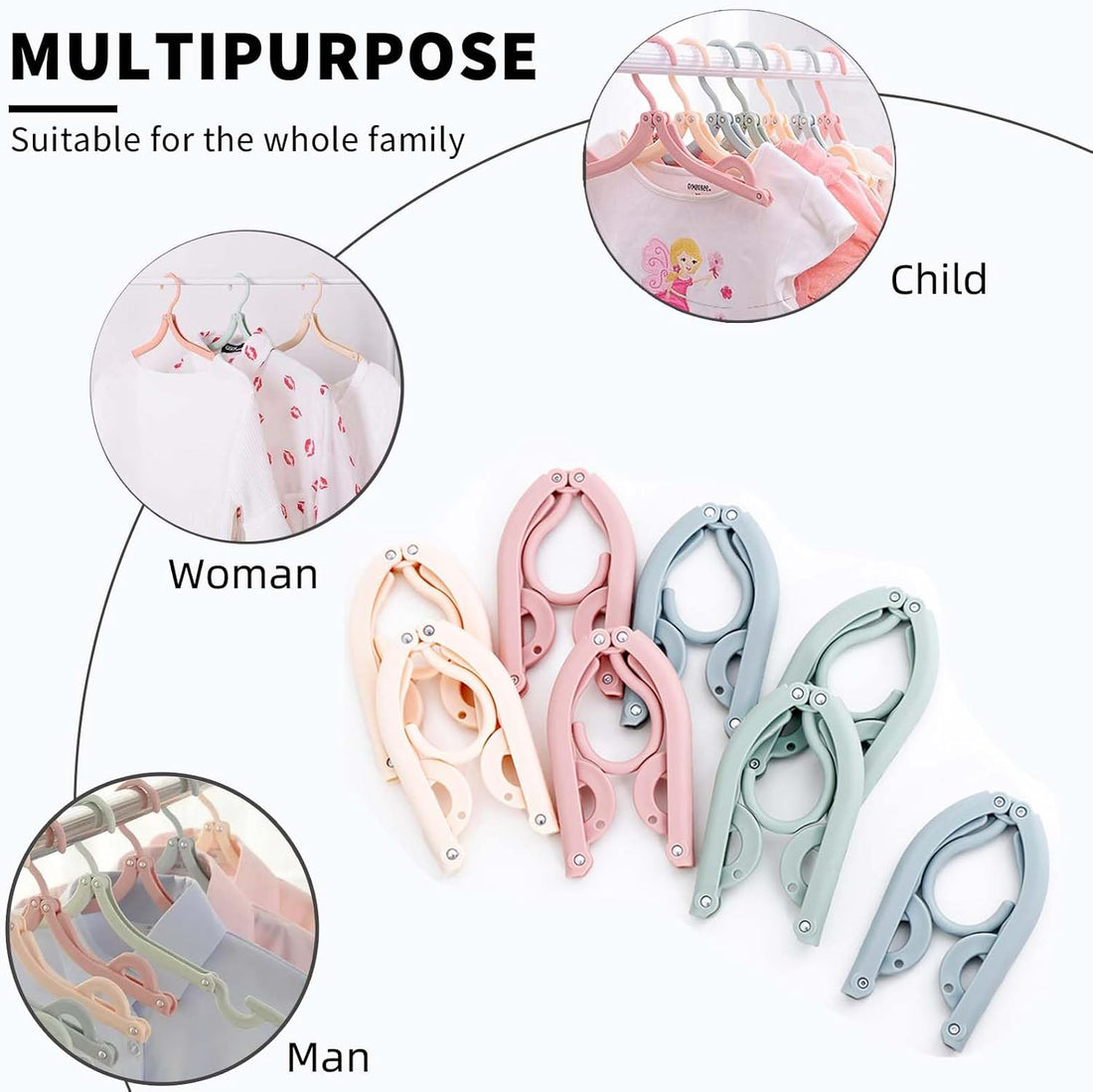 Foldable  Hangers ( 20 pcs )