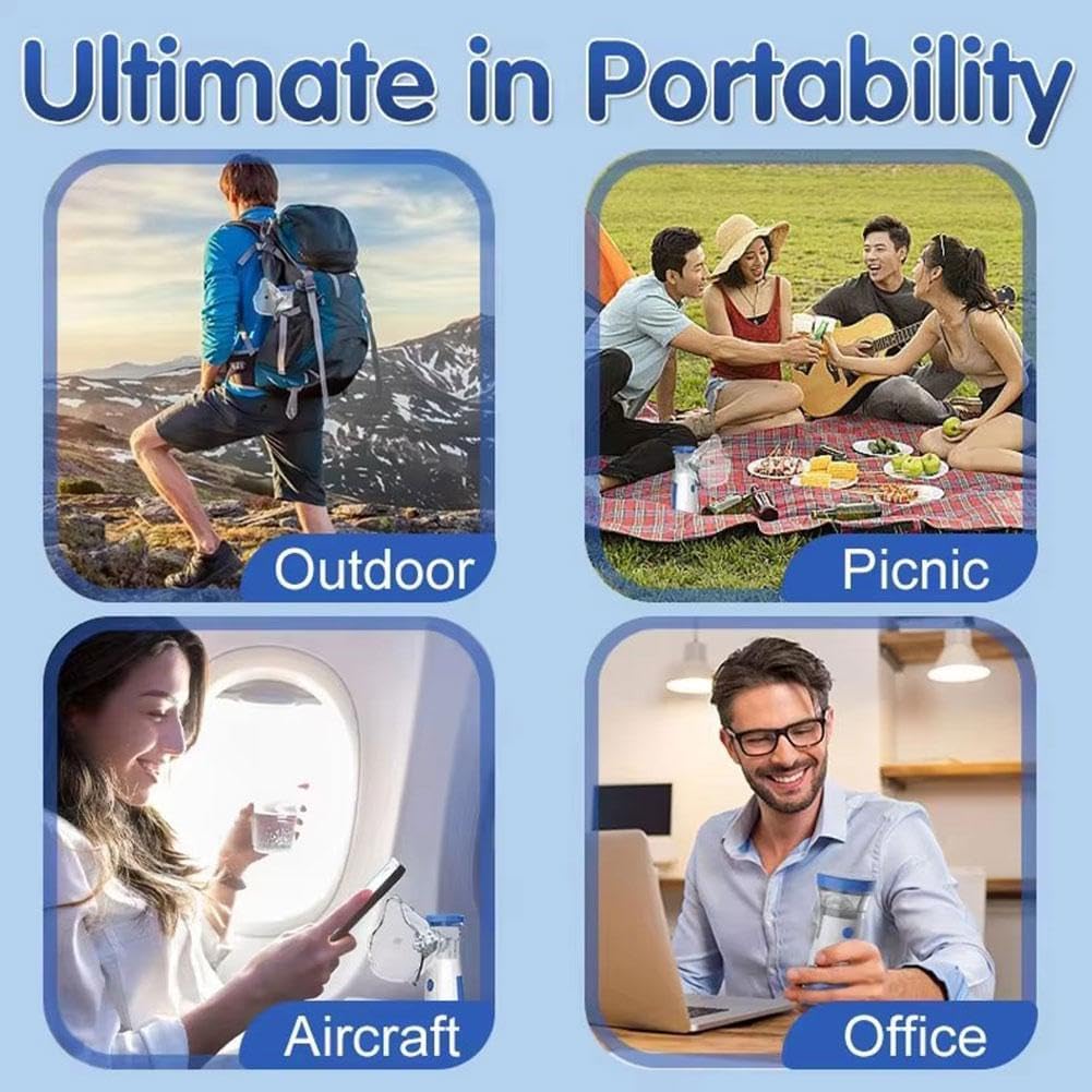 Rechargeable Nebulizer Machine for Adults and Kids