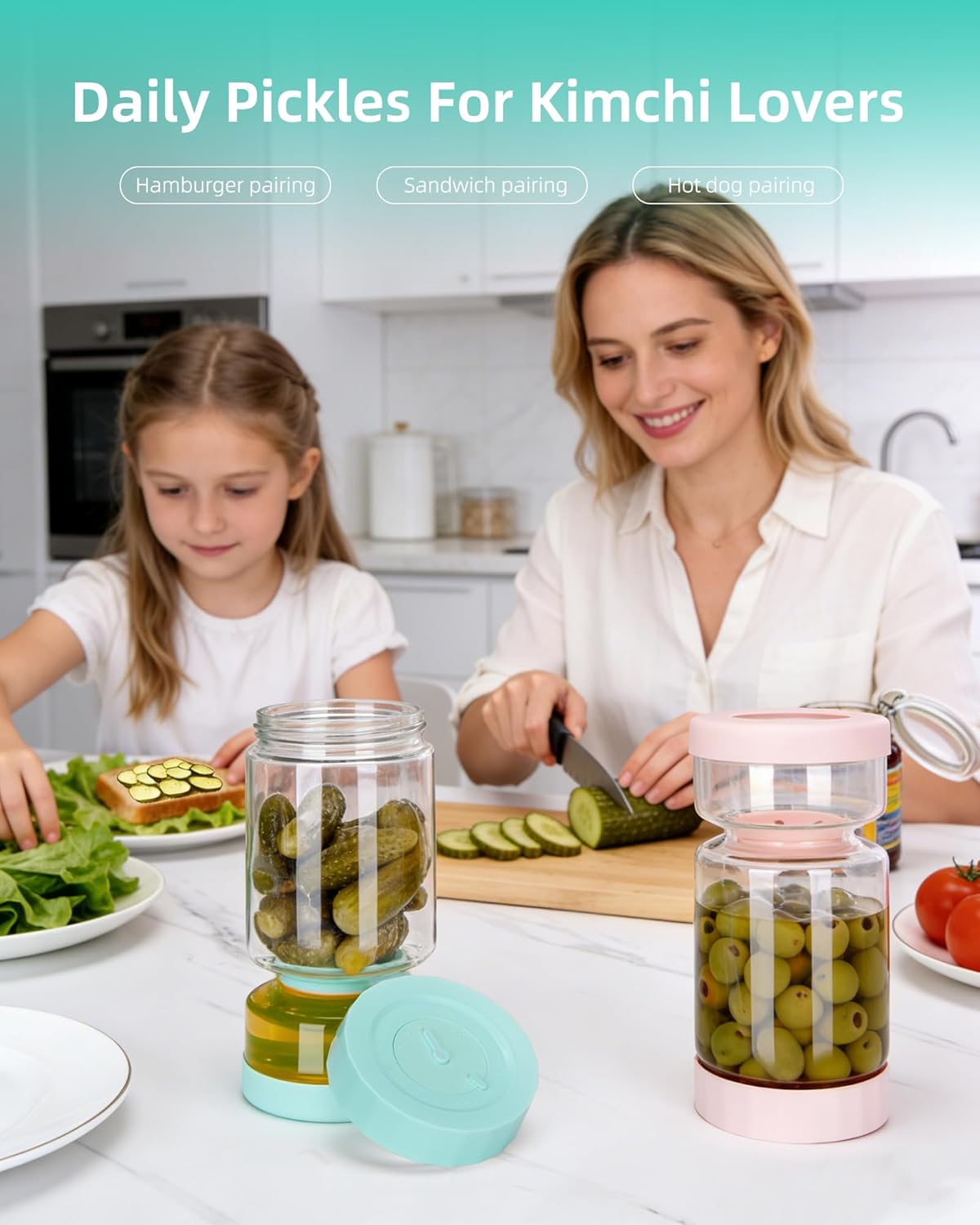 Pickle and Olives Jar