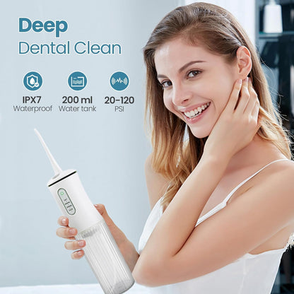 Water dental flosser