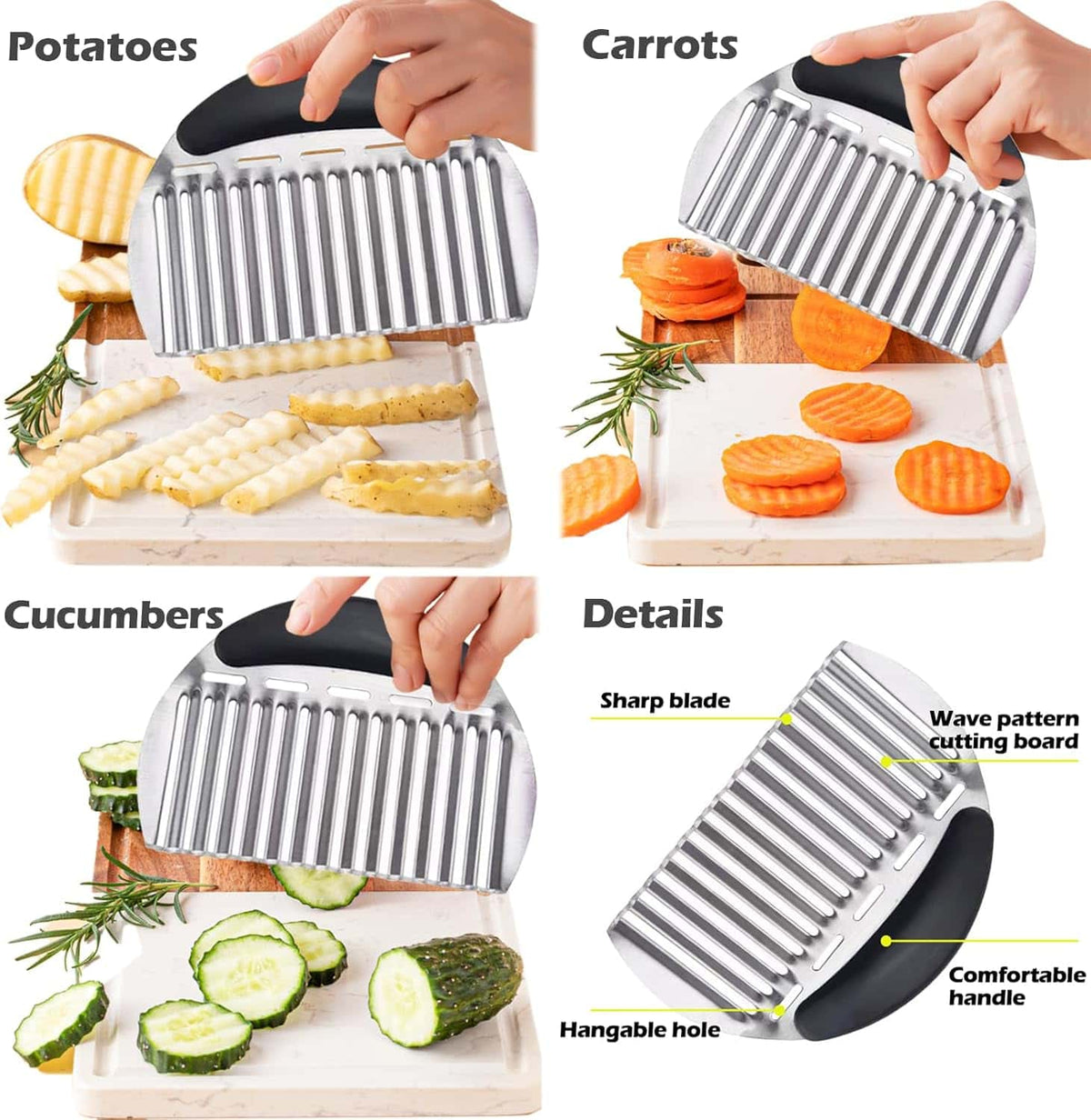 wavy potato cutter