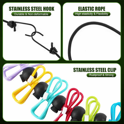 Retractable Portable Clothesline  ( 2 pcs )