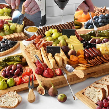 Meat and Cheese Board Set with Charcuterie