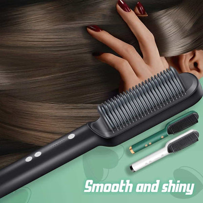 Hair Straightener + Curler Comb